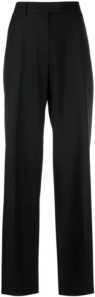 Pleated Straight Trousers
