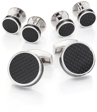 Round Carbon Fiber Stud Set