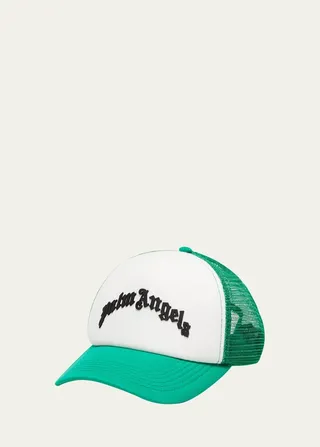 Men's Curved Logo Mesh Baseball Cap