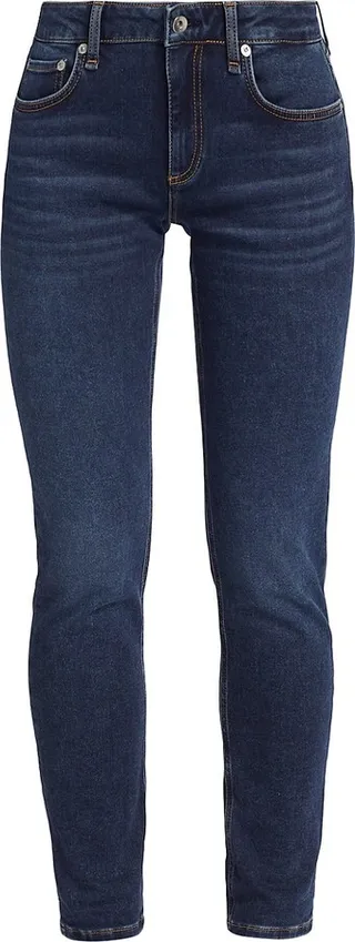 Dre Loopback Low-Rise Slim Boyfriend Jeans