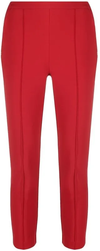 Stud-Detail Cropped Trousers