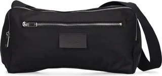 Sporty nylon shoulder bag