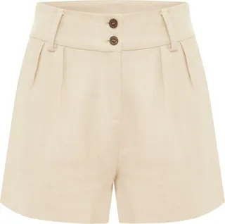 Belle & Bloom - Limitless Belted Shorts - Natural
