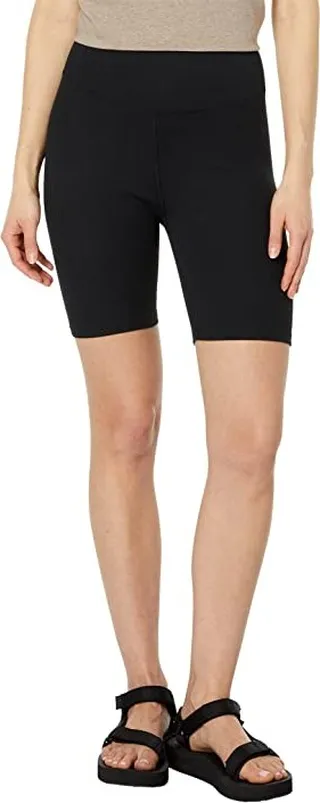 PACT Ribbed Bike Shorts (Black) Women's Clothing