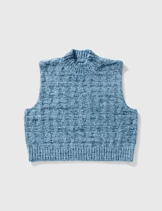 Bouclé Knit Vest