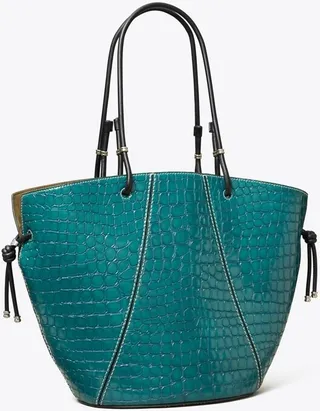 Spaghetti Strap Embossed Tote