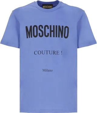 Moschino Logo Printed Crewneck T-Shirt