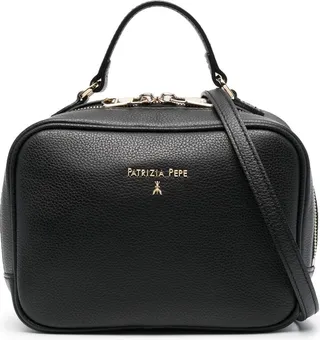 Logo-Plaque Leather Tote Bag