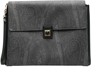 Crown Me paisley-print clutch