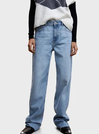 High Waist Straight Jeans