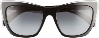 53mm Gradient Cat Eye Sunglasses