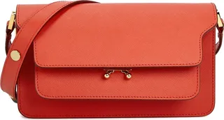 Marni Trunk Leather Shoulder Bag
