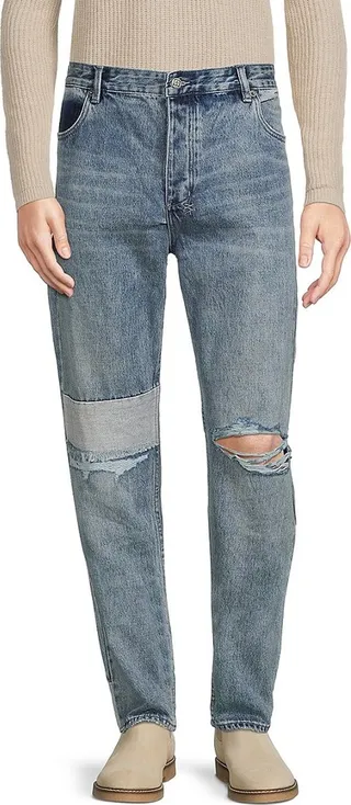Chitch Retrograde Trashed Mid Rise Slim Tapered Jeans