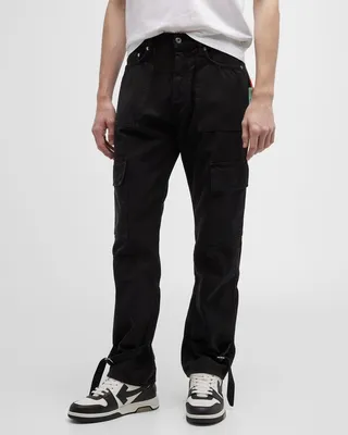 Men's Canvas Cargo Strap Pants