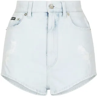 High-Waisted Denim Shorts