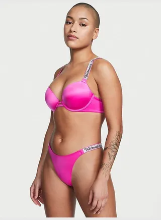 Smooth Shine Strap Thong Panty