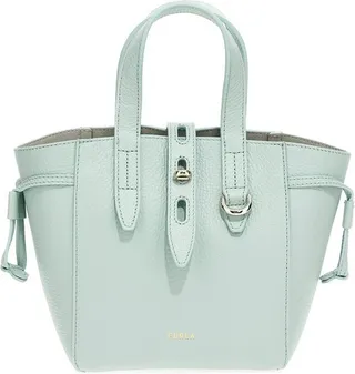 Furla Net Logo Printed Mini Tote Bag