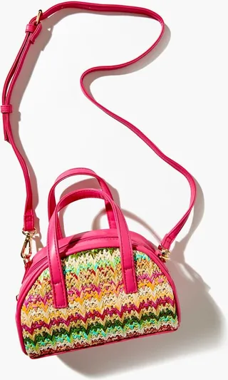 Basketwoven Crossbody Bag