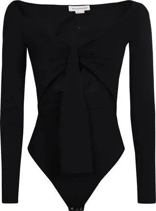 Bow Detail Long-sleeved Bodysuit