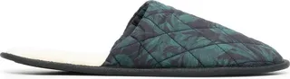 Byron-print quilted slippers