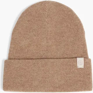 Addison ribbed cashmere beanie