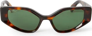 Off-White Memphis Pentagonal Frame Sunglasses