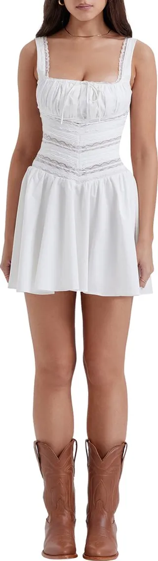 Lace Trim Minidress