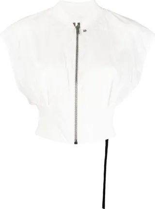 Cropped Bomber Gilet