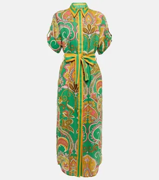 Marion linen shirt dress