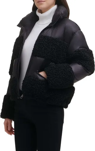 Teddy Faux Fur Puffer Jacket