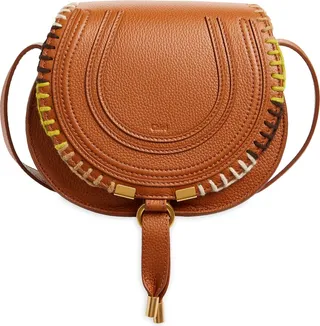 Small Marcie Blanket Stitch Leather Crossbody Bag
