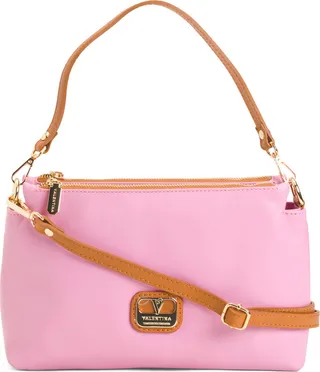 Made In Italy Triple Entry Leather Crossbody