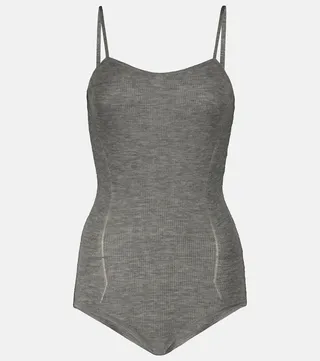 Cashmere-blend bodysuit
