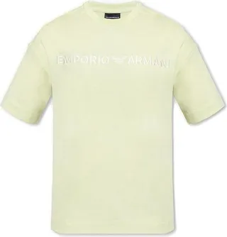 Emporio Armani Logo-Embroidered Crewneck T-Shirt
