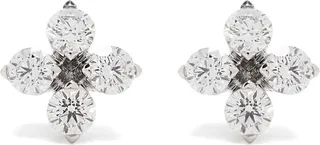 18kt white gold Love in Verona diamond stud earrings