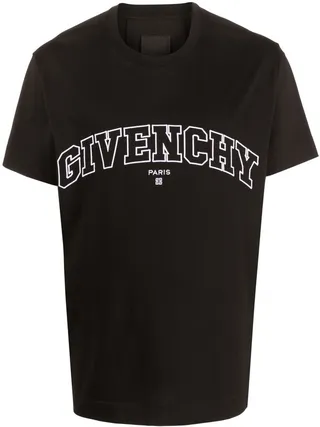 College logo-embroidered T-shirt