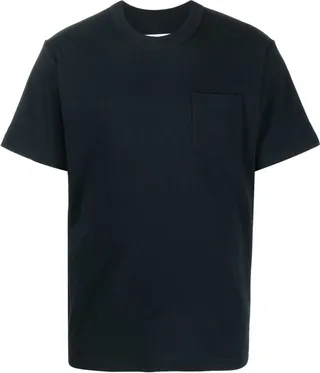 patch-pocket cotton T-shirt