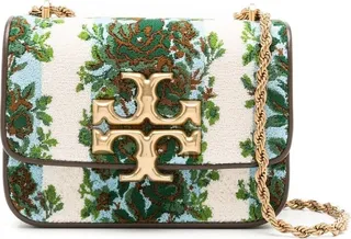 mini Eleanor flocked crossbody bag