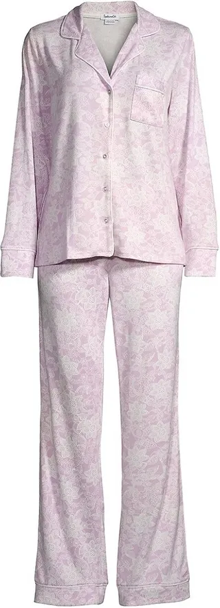 2-Piece Lace Floral Pajama Set