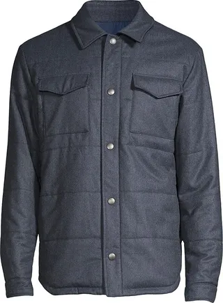 Wool-Cashmere Shirt Jacket