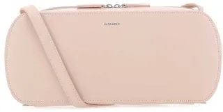 Jil Sander Logo Embossed Medium Crossbody Bag
