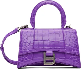 Balenciaga Purple XS Hourglass Bag