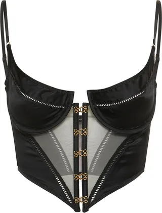 Temptress satin bustier