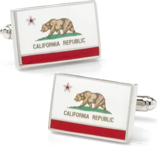 Cufflinks Inc. Men's California State Flag Cufflinks