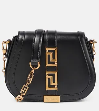 Greca Goddess Small leather shoulder bag