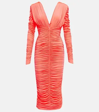 Marin ruched midi dress