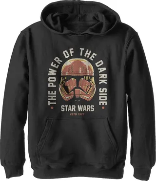 Boy's Star Wars: The Rise of Skywalker Power of Sith Trooper Pull Over Hoodie - Black - Large