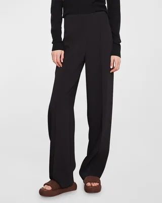 High-Waist Sculpted Wide-Leg Pants