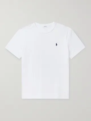 Logo-Embroidered Cotton-Jersey T-Shirt