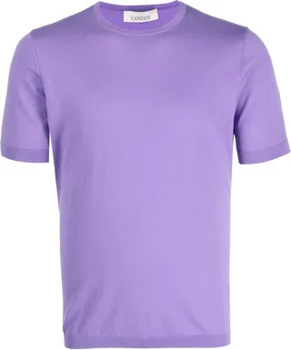 short-sleeve knitted T-shirt